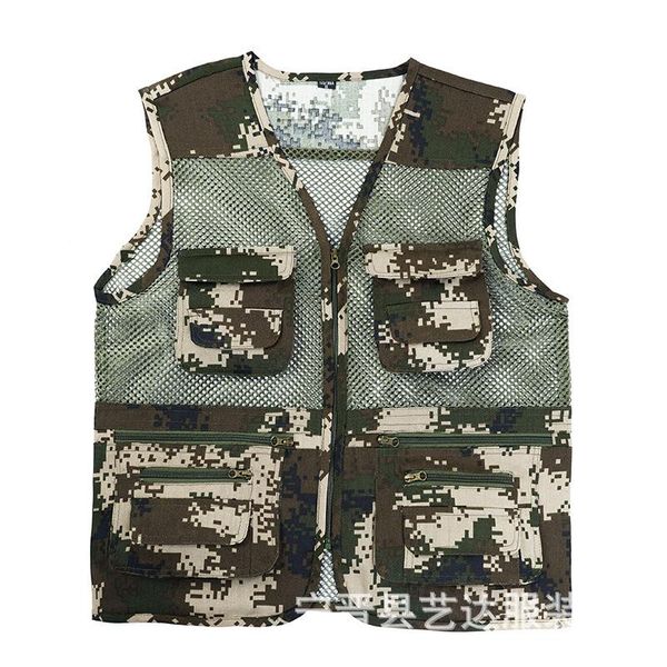 men's vests 2021 camouflage green color vest multi-pockets casual mesh cotton stitching summer, Black;white
men's vests 2021 camouflage green color vest multi-pockets casual mesh cotton stitching summer, Black;white