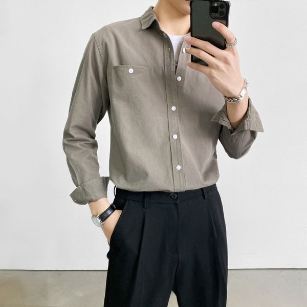 Spring 2021 New Released Men's Casual Shirts Long Sleeve the Whole Front Game Decoration Pocket 100% Cotton Homme Streetwear 3xl-m CZLY, Black;brown
Spring 2021 New Released Men's Casual Shirts Long Sleeve the Whole Front Game Decoration Pocket 100% Cotton Homme Streetwear 3xl-m CZLY, Black;brown