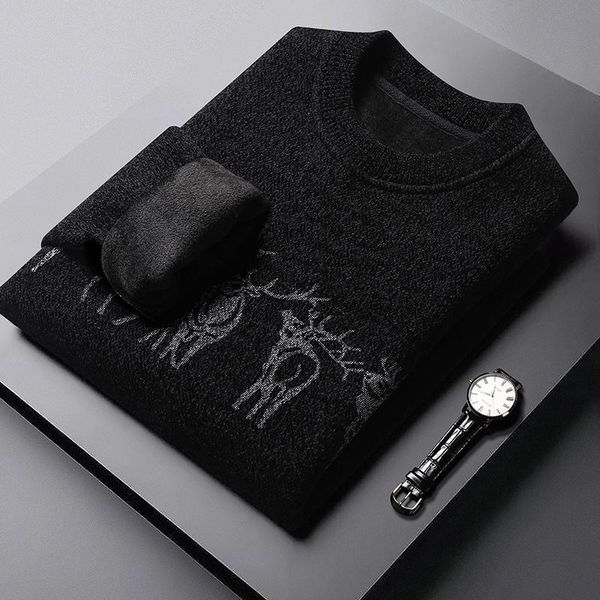 men's sweaters 2021 winter turtleneck cashmere men sweater with deer hip hop mens christmas thick warm male pullovers, White;black
men's sweaters 2021 winter turtleneck cashmere men sweater with deer hip hop mens christmas thick warm male pullovers, White;black