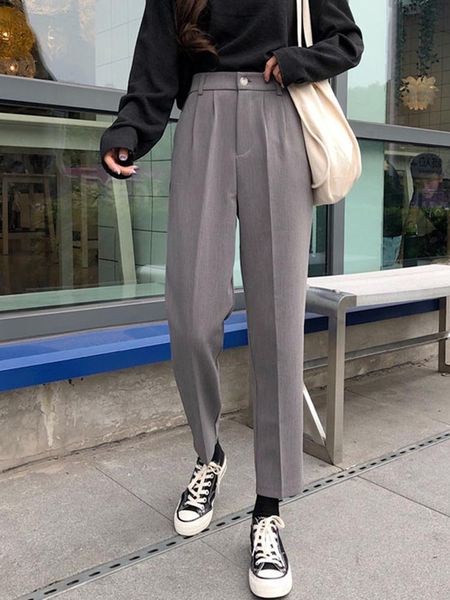 women's pants & capris whcw cgdsr solid autumn korean style trousers women high waist streetwear woman straight wide leg pant casual wi, Black;white
women's pants & capris whcw cgdsr solid autumn korean style trousers women high waist streetwear woman straight wide leg pant casual wi, Black;white