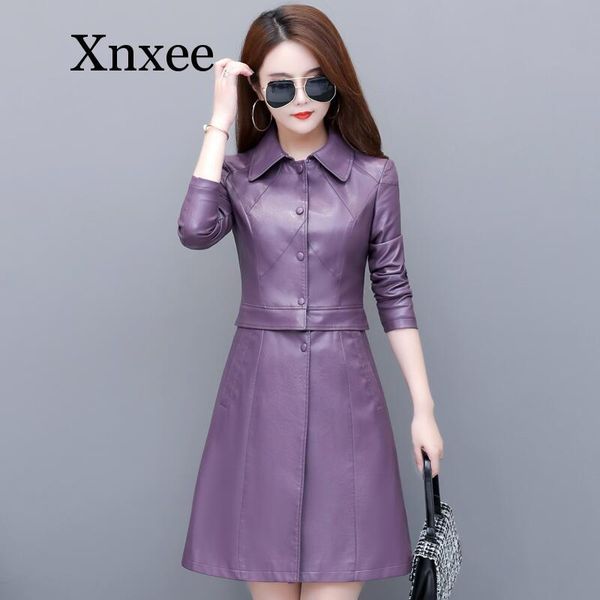 women's leather & faux elegant plus size 3xl 4xl jacket women coat 2021 spring long slim female, Black
women's leather & faux elegant plus size 3xl 4xl jacket women coat 2021 spring long slim female, Black