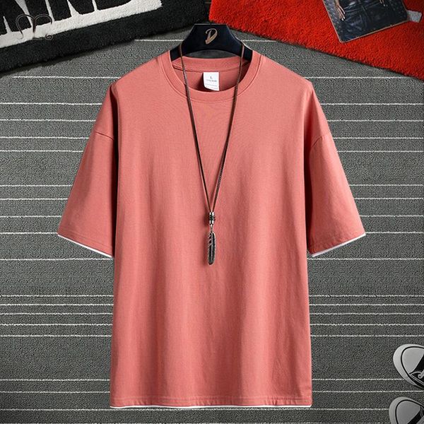 men's t-shirts summer t shirt 2021 fashion solid mens oversized hip hop short sleeve casual cotton streetwear tees, White;black
men's t-shirts summer t shirt 2021 fashion solid mens oversized hip hop short sleeve casual cotton streetwear tees, White;black
