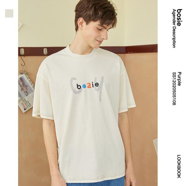 men's t-shirts bosie t-shirt logo printing summer male couple female loose short-sleeved tide 05108, White;black
men's t-shirts bosie t-shirt logo printing summer male couple female loose short-sleeved tide 05108, White;black