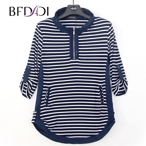 bfdadi plus size autumn long t-shirts women casual stripe loose stand-up collar rolled edge design tees 4440 210306, White
bfdadi plus size autumn long t-shirts women casual stripe loose stand-up collar rolled edge design tees 4440 210306, White