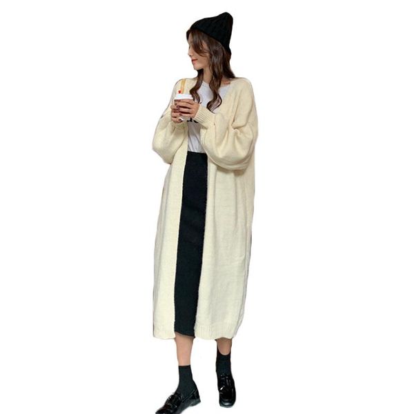 women's knits & tees autumn winter outer wear korean style elegant loose knee-length sweater coat women slim solid cardigan jacket jd1, White
women's knits & tees autumn winter outer wear korean style elegant loose knee-length sweater coat women slim solid cardigan jacket jd1, White