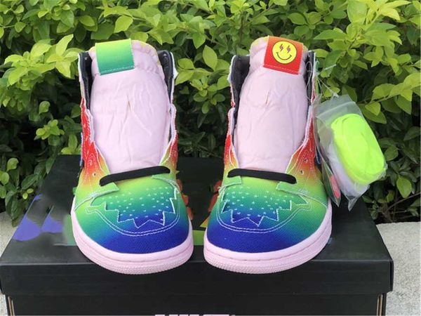 genuine jumpman 1 men's basketball shoes smiley joint gradient rainbow sports shoelaces shoebox full size 40-47.5jclm
genuine jumpman 1 men's basketball shoes smiley joint gradient rainbow sports shoelaces shoebox full size 40-47.5jclm