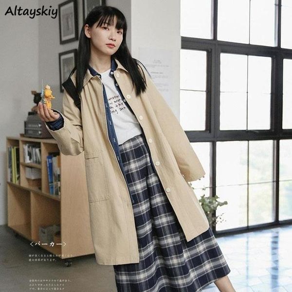 women's trench coats long women fashion students fall outwear windbreaker solid cargo loose korean style all-match casual, Tan;black
women's trench coats long women fashion students fall outwear windbreaker solid cargo loose korean style all-match casual, Tan;black