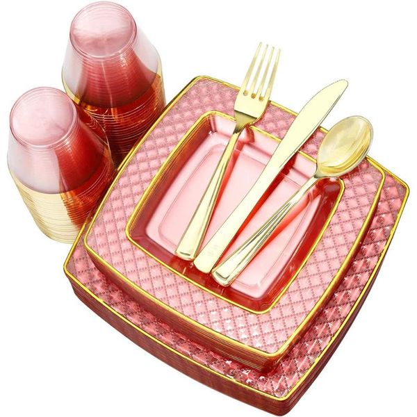 disposable dinnerware 60 pieces of tableware golden square transparent plastictray knife fork spoon set birthday party wedding supplies
disposable dinnerware 60 pieces of tableware golden square transparent plastictray knife fork spoon set birthday party wedding supplies