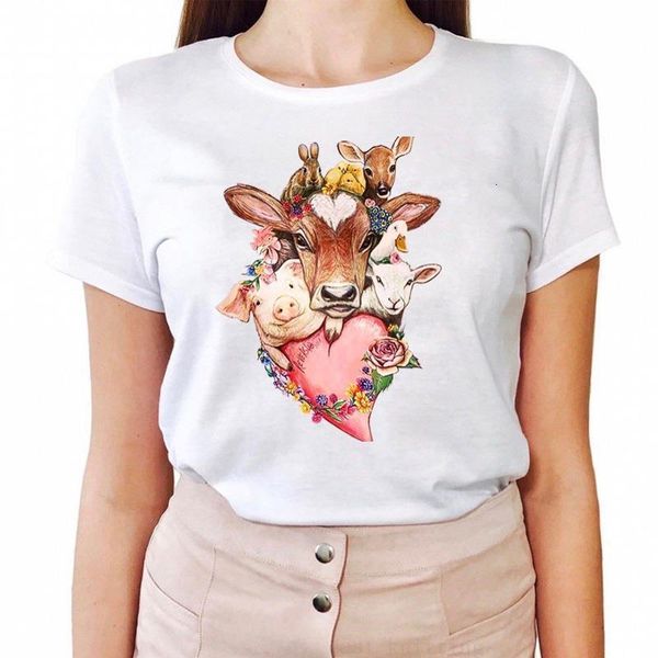 2021 graphic tees for women short sleeve casual white cotton round neck tshirts vegan t-shirts harajuku animal friends t
2021 graphic tees for women short sleeve casual white cotton round neck tshirts vegan t-shirts harajuku animal friends t