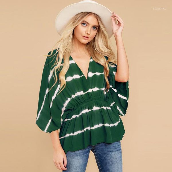 women's t-shirt selling ladies bat sleeve spring and summer plus size color matching striped fashion, White
women's t-shirt selling ladies bat sleeve spring and summer plus size color matching striped fashion, White