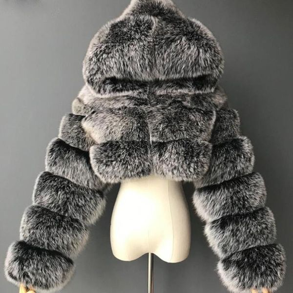 women's fur & faux lucyever luxury plus size 8xl hooded coat womens 2021 winter warm red furry overcoat elegant plush crop jacket femme, Black
women's fur & faux lucyever luxury plus size 8xl hooded coat womens 2021 winter warm red furry overcoat elegant plush crop jacket femme, Black