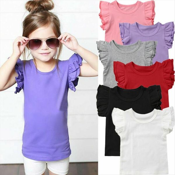 toddler kids baby girl ruffle solid color short sleeve plain t shirt tee cotton clothes one piece casual, Blue
toddler kids baby girl ruffle solid color short sleeve plain t shirt tee cotton clothes one piece casual, Blue