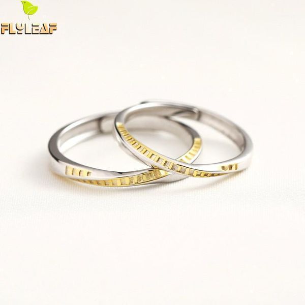 cluster rings 925 sterling silver gold ladder mobius open for women men original handmade couple jewelry flyleaf1, Golden;silver
cluster rings 925 sterling silver gold ladder mobius open for women men original handmade couple jewelry flyleaf1, Golden;silver