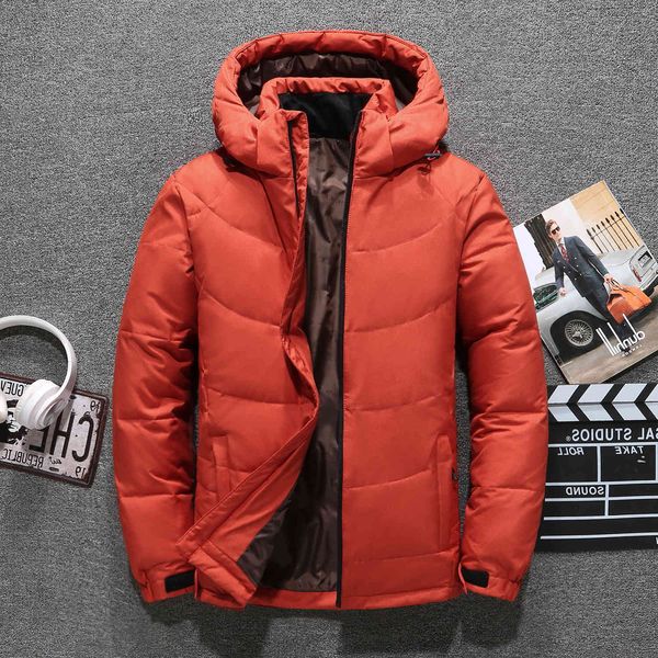 new winter fashion men's white duck down jacket windproof warm removable hooded coat thickened, Black
new winter fashion men's white duck down jacket windproof warm removable hooded coat thickened, Black