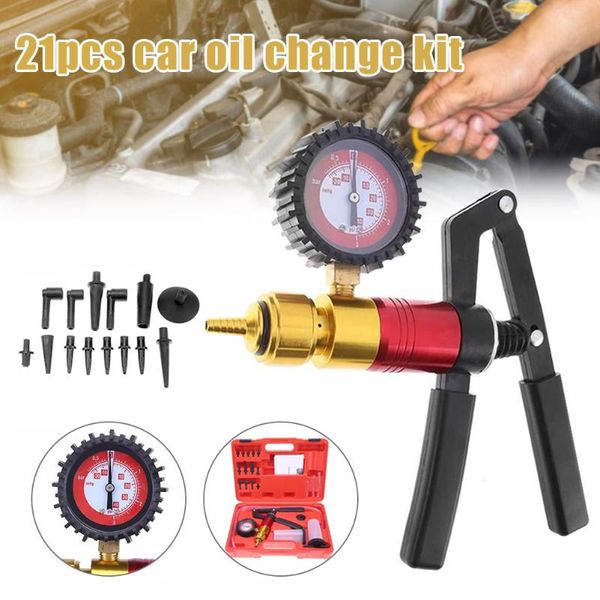 professional hand tool sets 21pcs/set handheld brake bleeder kit vacuum pumps testers car oil change suction fluids detector set
professional hand tool sets 21pcs/set handheld brake bleeder kit vacuum pumps testers car oil change suction fluids detector set