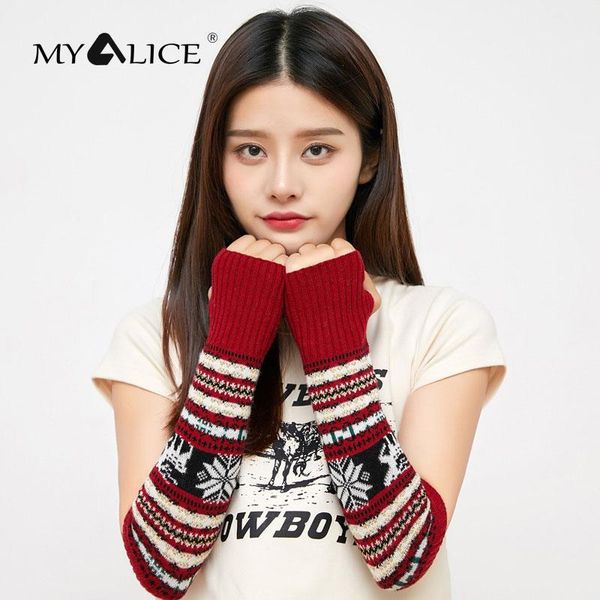 five fingers gloves myalice fashion women fawn snowflake knitting cashmere half finger christmas winter warm hand elastic wholesale, Blue;gray
five fingers gloves myalice fashion women fawn snowflake knitting cashmere half finger christmas winter warm hand elastic wholesale, Blue;gray