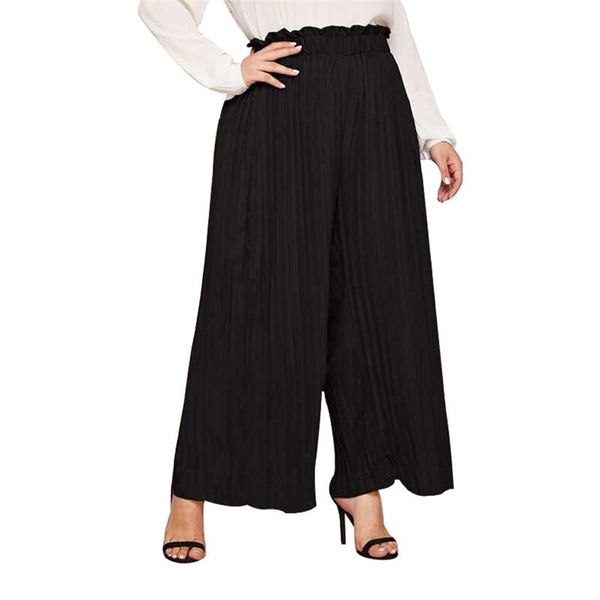women's pants & capris fashion women solid wide legs high waist flared trousers elastic loose long autumn outwear, Black;white
women's pants & capris fashion women solid wide legs high waist flared trousers elastic loose long autumn outwear, Black;white