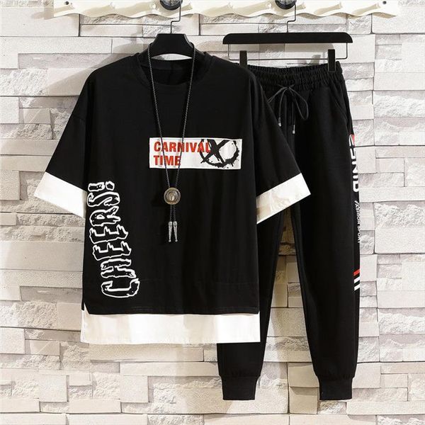 male set streetwear t shirt men tracksuit and ankle length pant hip hop outwear suit two piece casual clothes size, Gray
male set streetwear t shirt men tracksuit and ankle length pant hip hop outwear suit two piece casual clothes size, Gray