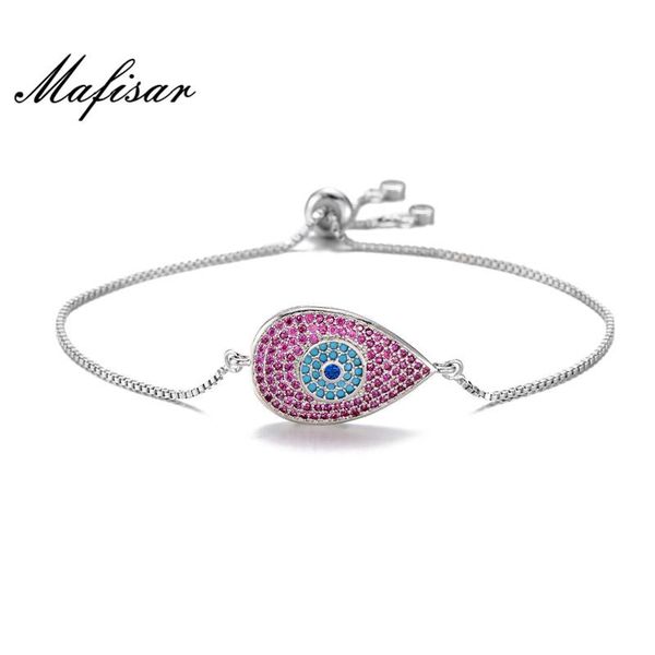 charm bracelets mafisar gold color copper chain adjustable trendy + cz stone evil eye for women girl, Golden;silver 
charm bracelets mafisar gold color copper chain adjustable trendy + cz stone evil eye for women girl, Golden;silver