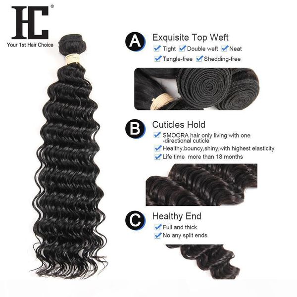 hc hair brazilian deep wave 2 bundles virgin hair unprocessed brazilian virgin curly human hair extensions brazilian deep wave, Black
hc hair brazilian deep wave 2 bundles virgin hair unprocessed brazilian virgin curly human hair extensions brazilian deep wave, Black