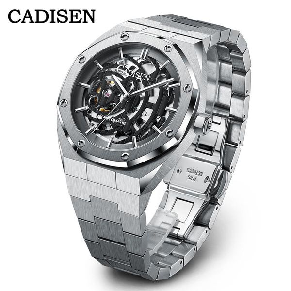 wristwatches cadisen 2021 men's watches nh70a automatic mechanical watch for men casual hollow waterproof relojes hombre, Slivery;brown
wristwatches cadisen 2021 men's watches nh70a automatic mechanical watch for men casual hollow waterproof relojes hombre, Slivery;brown