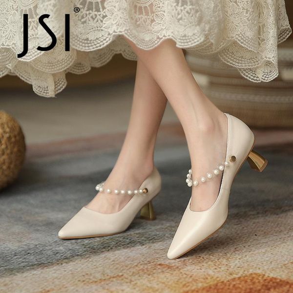 dress shoes jsi pumps woman genuine leather pointed toe shallow string bead pearl decoration high mental square heel office lady jo913, Black
dress shoes jsi pumps woman genuine leather pointed toe shallow string bead pearl decoration high mental square heel office lady jo913, Black