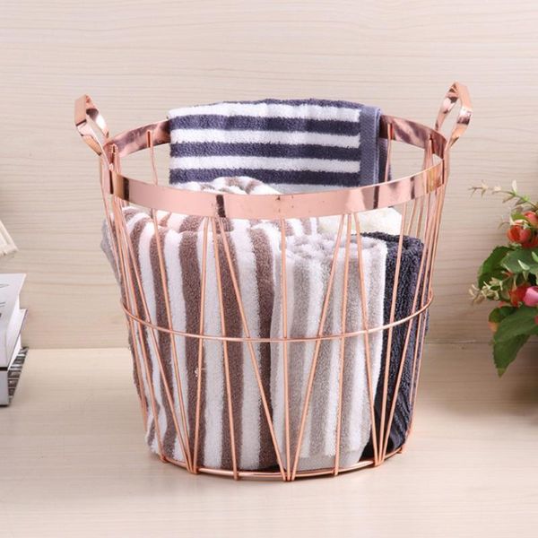 laundry bags metal wire organizer storage bin baskets, nordic style hamper with handles, for kitchen, bathroom, pantry, room
laundry bags metal wire organizer storage bin baskets, nordic style hamper with handles, for kitchen, bathroom, pantry, room