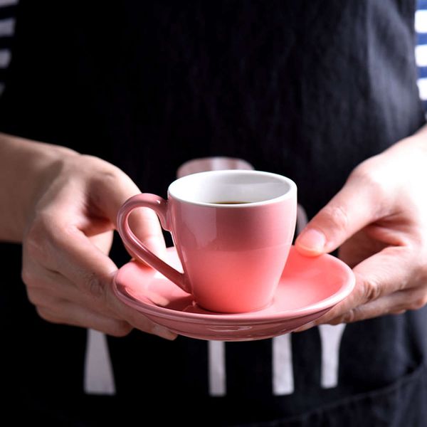 2020 italian style strong coffee mug saucer set 80ml profsional colorful macaroon ceramic prso scups tasse cafe kopj
2020 italian style strong coffee mug saucer set 80ml profsional colorful macaroon ceramic prso scups tasse cafe kopj