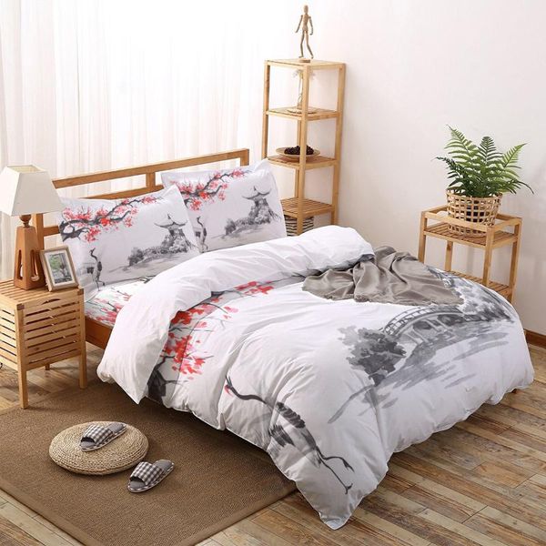 bedding sets plum tree pavilion ink style printed set king size soft fashion duvet cover bed sheet fitted pillowcase
bedding sets plum tree pavilion ink style printed set king size soft fashion duvet cover bed sheet fitted pillowcase