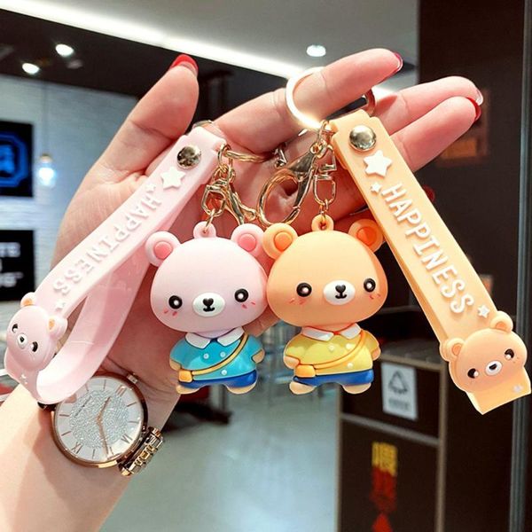 keychains 2021 creative cute soft rubber bear car key ring doll school bag pendant keychain boys girls pink accessories jewelry, Silver
keychains 2021 creative cute soft rubber bear car key ring doll school bag pendant keychain boys girls pink accessories jewelry, Silver