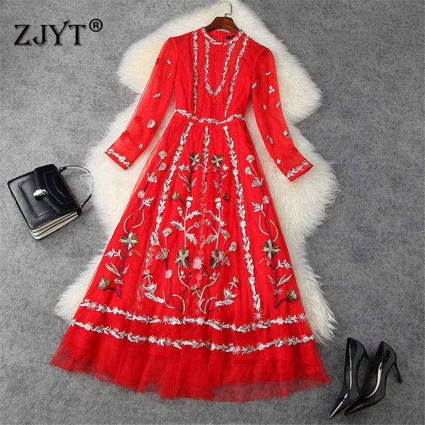 spring luxury embroidery mesh long party dresses runway designers women red celebrity evening robe femme christmas vestido 210601, Black;gray
spring luxury embroidery mesh long party dresses runway designers women red celebrity evening robe femme christmas vestido 210601, Black;gray