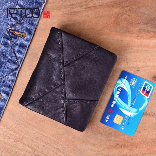 wallets aetoo handmade leather wallet men short section vertical zipper personality money male sewing thread vintage, Red;black
wallets aetoo handmade leather wallet men short section vertical zipper personality money male sewing thread vintage, Red;black
