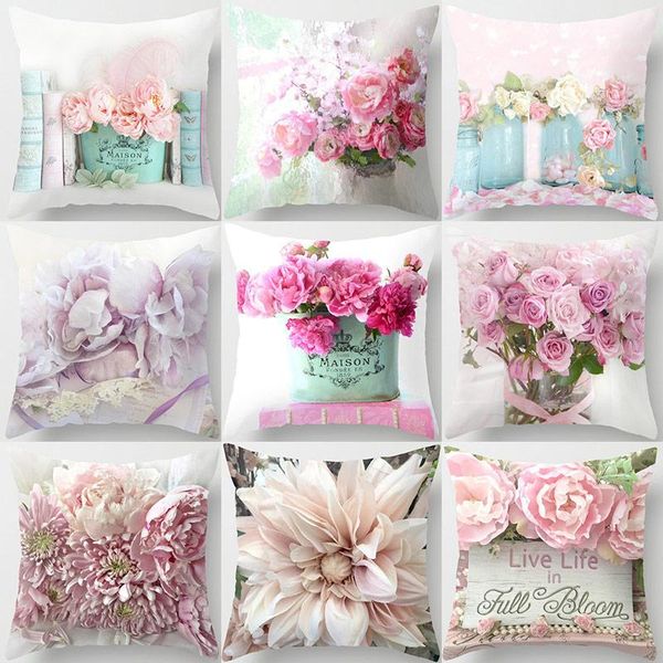 cushion/decorative pillow pink flower pattern decorative cushions pillowcase polyester cushion cover throw sofa decoration pillowcover 40827
cushion/decorative pillow pink flower pattern decorative cushions pillowcase polyester cushion cover throw sofa decoration pillowcover 40827