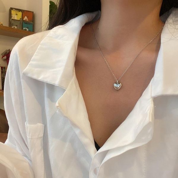 orgin summer minimalist smooth love heart pendant necklace for women exquisite metal necklace jewelry accessories wholesale, Silver
orgin summer minimalist smooth love heart pendant necklace for women exquisite metal necklace jewelry accessories wholesale, Silver