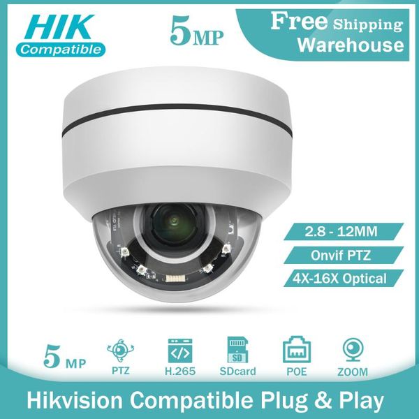 hikvision compatible ptz ip camera 5mp 4x-16x zoom speed dome camera outdoor ir 50m h.265+ cctv security ip ip67 ik10
hikvision compatible ptz ip camera 5mp 4x-16x zoom speed dome camera outdoor ir 50m h.265+ cctv security ip ip67 ik10