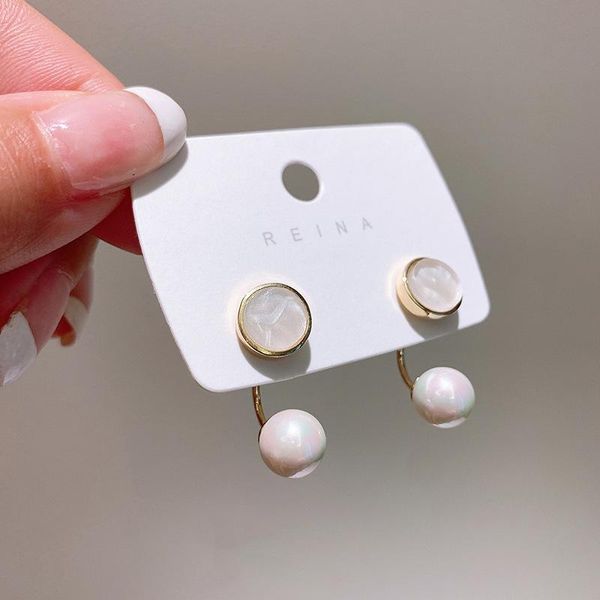 stud 2021 arrival acrylic trendy korean pearl geometric round shell earrings for women fashion cute sweet jewelry, Golden;silver
stud 2021 arrival acrylic trendy korean pearl geometric round shell earrings for women fashion cute sweet jewelry, Golden;silver