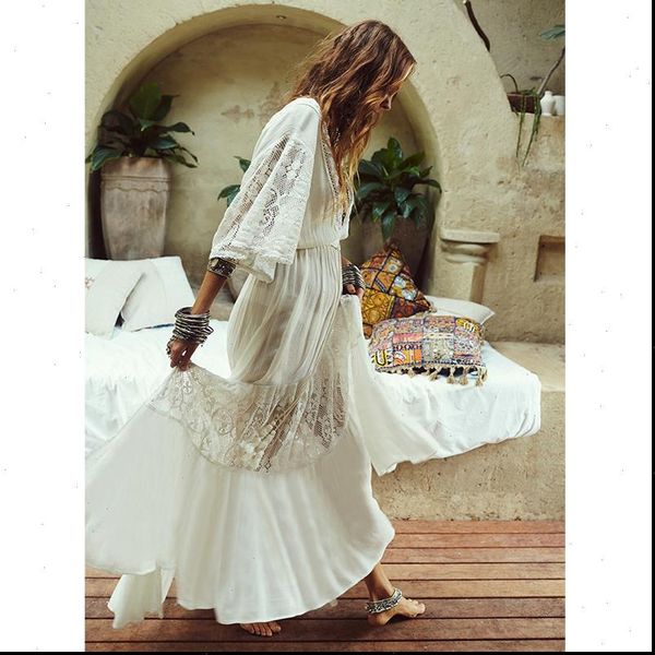 2021 summer boho women maxi dress half sleeve transparent loose white lace long tunic beach dress, Black;gray
2021 summer boho women maxi dress half sleeve transparent loose white lace long tunic beach dress, Black;gray