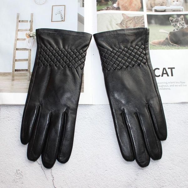 five fingers gloves sheep leather women' touch screen elastic velvet lining autumn and winter warm driving, Blue;gray
five fingers gloves sheep leather women' touch screen elastic velvet lining autumn and winter warm driving, Blue;gray