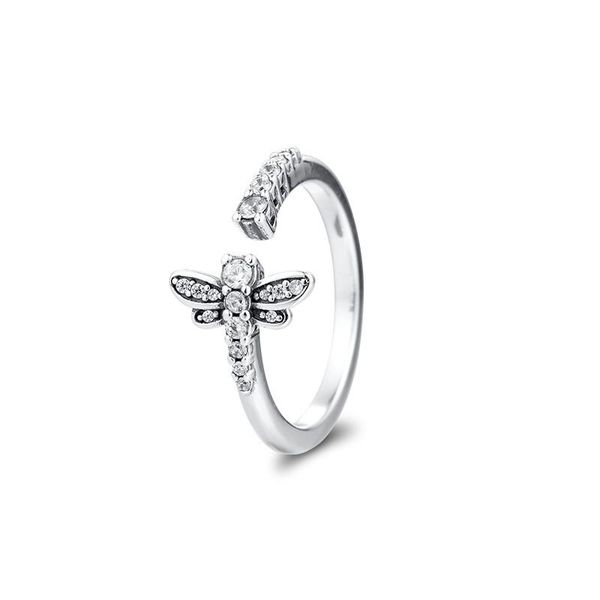 cluster rings sparkling dragonfly open ring spring 925 sterling silver for women fashion jewelry engagement female gift, Golden;silver
cluster rings sparkling dragonfly open ring spring 925 sterling silver for women fashion jewelry engagement female gift, Golden;silver