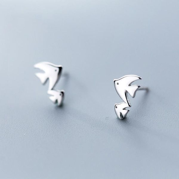 stud 100% 925 sterling silver earring fashion cute tiny double fish statement earrings gift for women girls kids, Golden;silver
stud 100% 925 sterling silver earring fashion cute tiny double fish statement earrings gift for women girls kids, Golden;silver