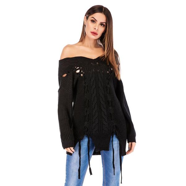 women's sweaters ccibuy turtleneck sweater female v collar hollow pullover and off shoulder long sleeve knitted shirt 2021, White;black
women's sweaters ccibuy turtleneck sweater female v collar hollow pullover and off shoulder long sleeve knitted shirt 2021, White;black