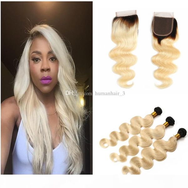 3 bundles body wave 1b 613 2 tone ombre cambodian hair extensions with 4*4 ombre lace closure blonde human virgin hair, Black;brown
3 bundles body wave 1b 613 2 tone ombre cambodian hair extensions with 4*4 ombre lace closure blonde human virgin hair, Black;brown