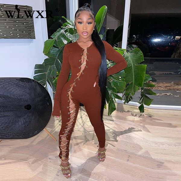 women's jumpsuits & rompers fqlwl party long sleeve lace up jumpsuit women romper solid bodycon elastic slim one piece outfit female cl, Black;white
women's jumpsuits & rompers fqlwl party long sleeve lace up jumpsuit women romper solid bodycon elastic slim one piece outfit female cl, Black;white