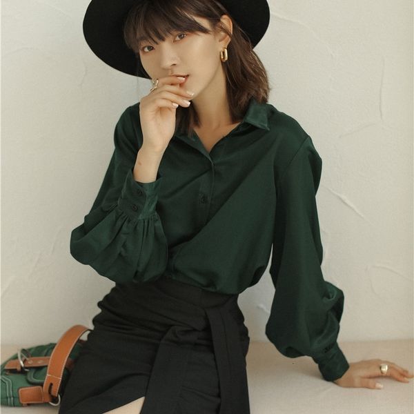 women's two piece pants fall women green lantern sleeve blouse button up collar long shirt casual autumn ladies x04w, White
women's two piece pants fall women green lantern sleeve blouse button up collar long shirt casual autumn ladies x04w, White