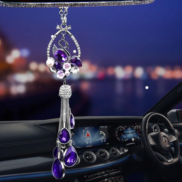 interior decorations luxury diamond swan rear view mirror ornament lucky star car hanging accessories for women girls bling crystal decorati
interior decorations luxury diamond swan rear view mirror ornament lucky star car hanging accessories for women girls bling crystal decorati