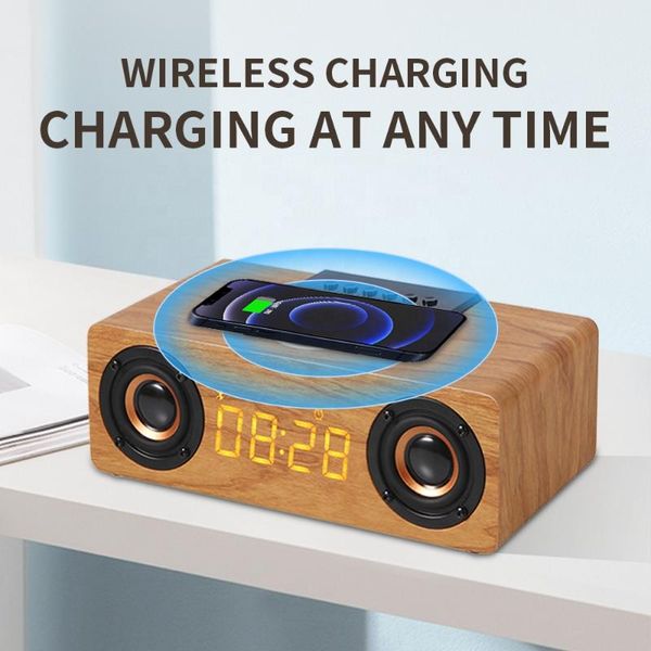 mini speakers wooden subwoofer bluetooth speaker bt mobile phone wireless charging alarm clock portable computer sound bar fm radio tf
mini speakers wooden subwoofer bluetooth speaker bt mobile phone wireless charging alarm clock portable computer sound bar fm radio tf