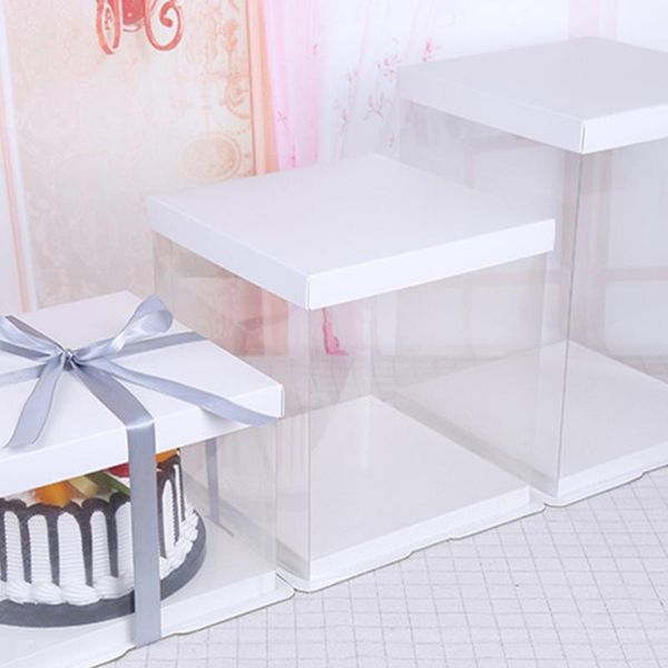 transparent square cake box plastic cake packaging boxes organizer for home dessert shop - 8 inch (white)
transparent square cake box plastic cake packaging boxes organizer for home dessert shop - 8 inch (white)