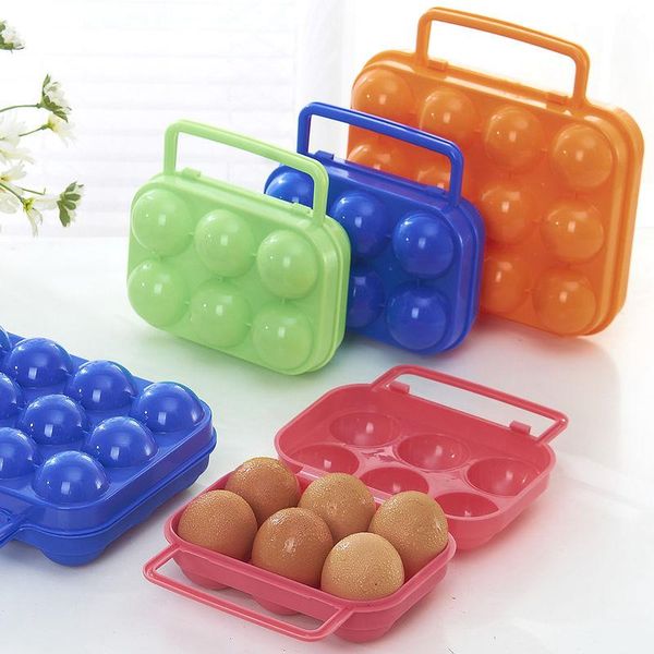 storage bottles & jars 6/12 grids portable egg box container plastic case for outdoor camping picnic eggs holder kitchen organizer
storage bottles & jars 6/12 grids portable egg box container plastic case for outdoor camping picnic eggs holder kitchen organizer