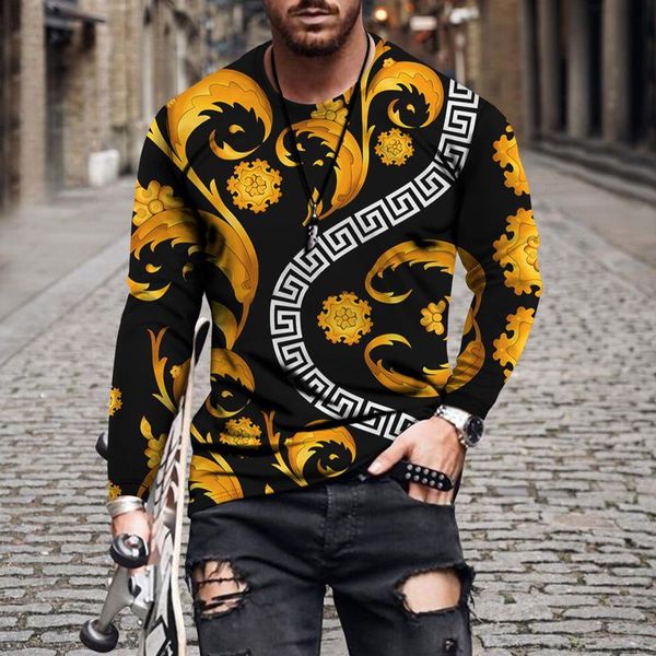 men's hoodies & sweatshirts spot 2021 and women's t-shirt retro printing 3d round neck long sleeve street trend, Black
men's hoodies & sweatshirts spot 2021 and women's t-shirt retro printing 3d round neck long sleeve street trend, Black