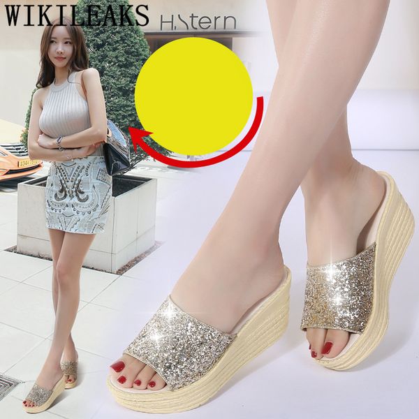 valentine shoes wedge slippers glitter sandals summer high heels platform designer slides women 2020 elegant shoes for woman, Black
valentine shoes wedge slippers glitter sandals summer high heels platform designer slides women 2020 elegant shoes for woman, Black
